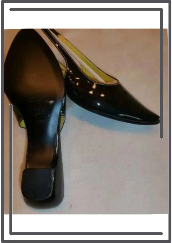 Lak leer zwarte schoenen maat 37/38 als nieuw elegant – photo 2